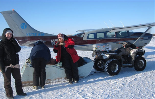 Katy Krings and her Airplane