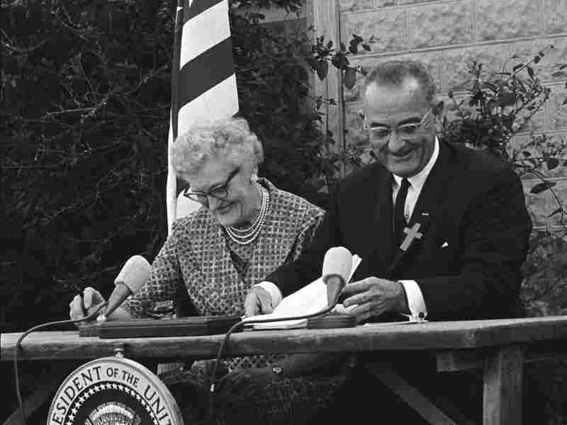 1965 President Lyndon Johnson signed the Elementary and Secondary Education Legislation Bill into law